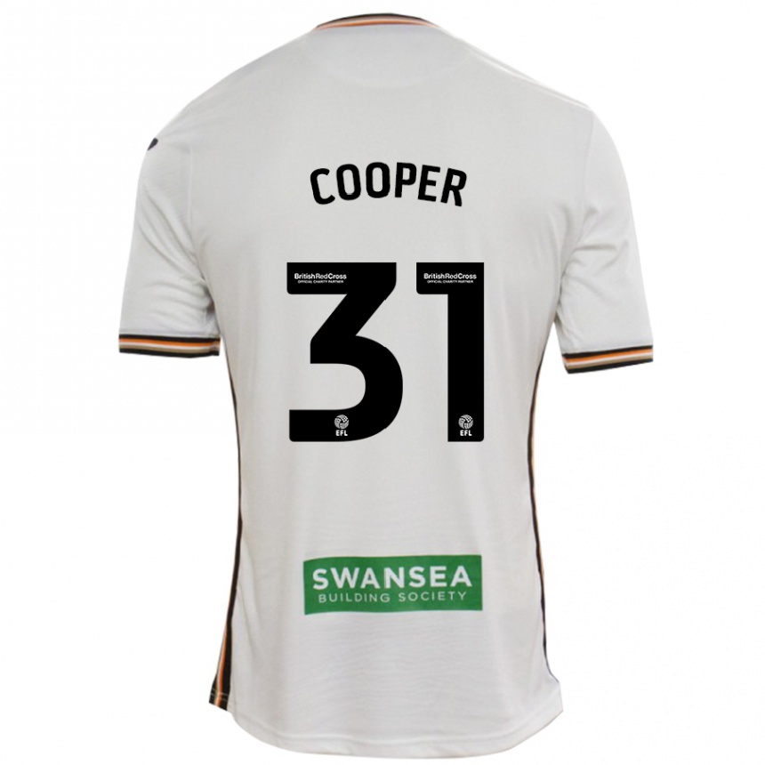 Kids Football Oliver Cooper #31 White Home Jersey 2024/25 T-Shirt Australia