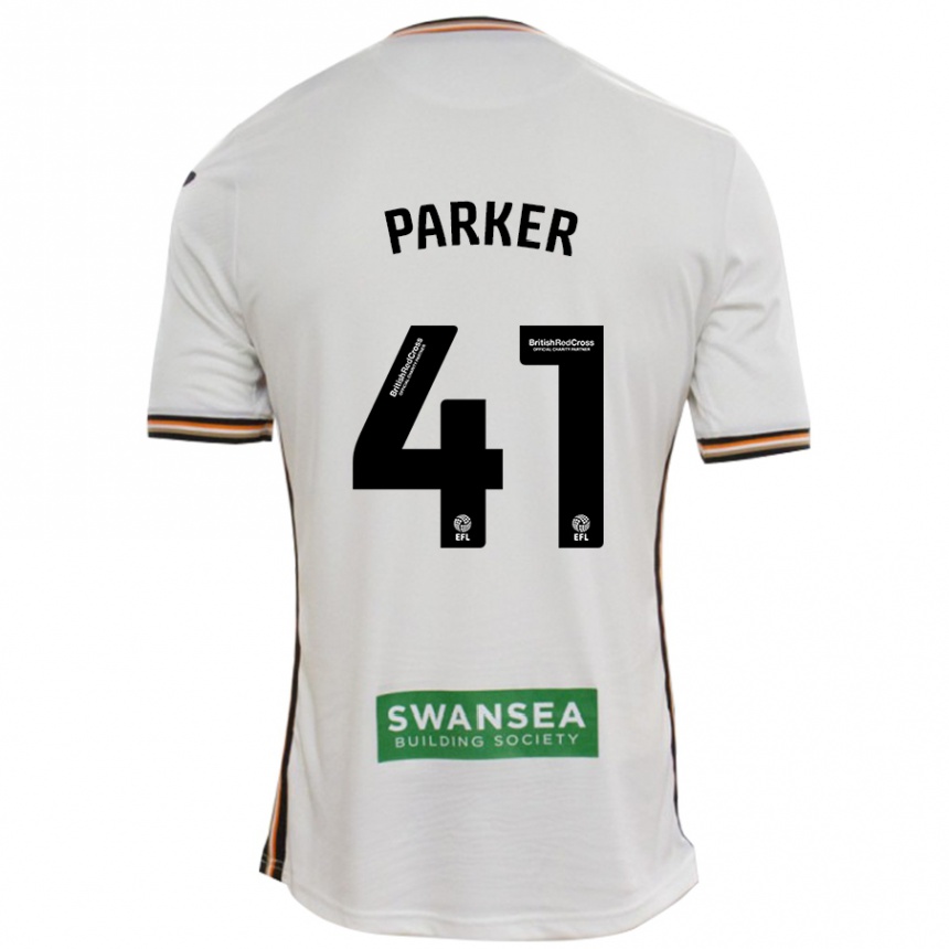 Kids Football Sam Parker #41 White Home Jersey 2024/25 T-Shirt Australia