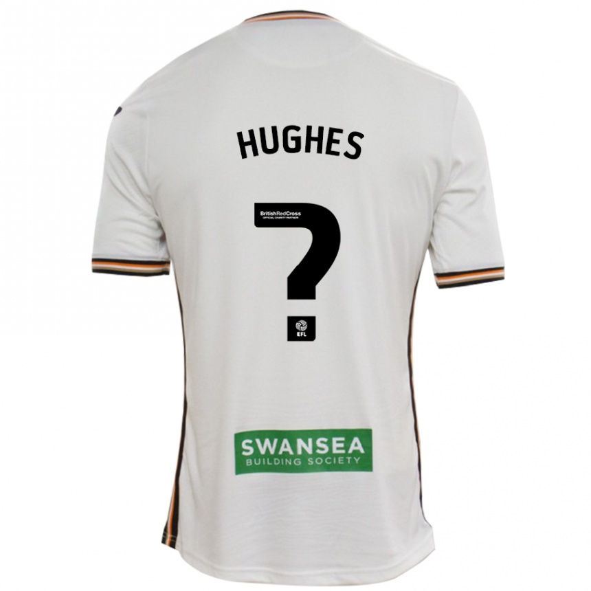 Kids Football Ben Hughes #0 White Home Jersey 2024/25 T-Shirt Australia