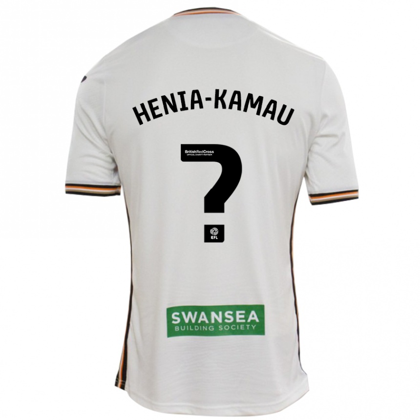 Kids Football Sammy Henia-Kamau #0 White Home Jersey 2024/25 T-Shirt Australia