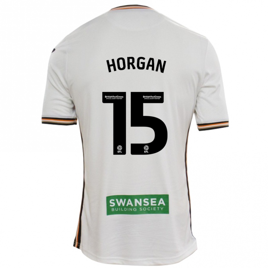 Kids Football Gwenan Horgan #15 White Home Jersey 2024/25 T-Shirt Australia