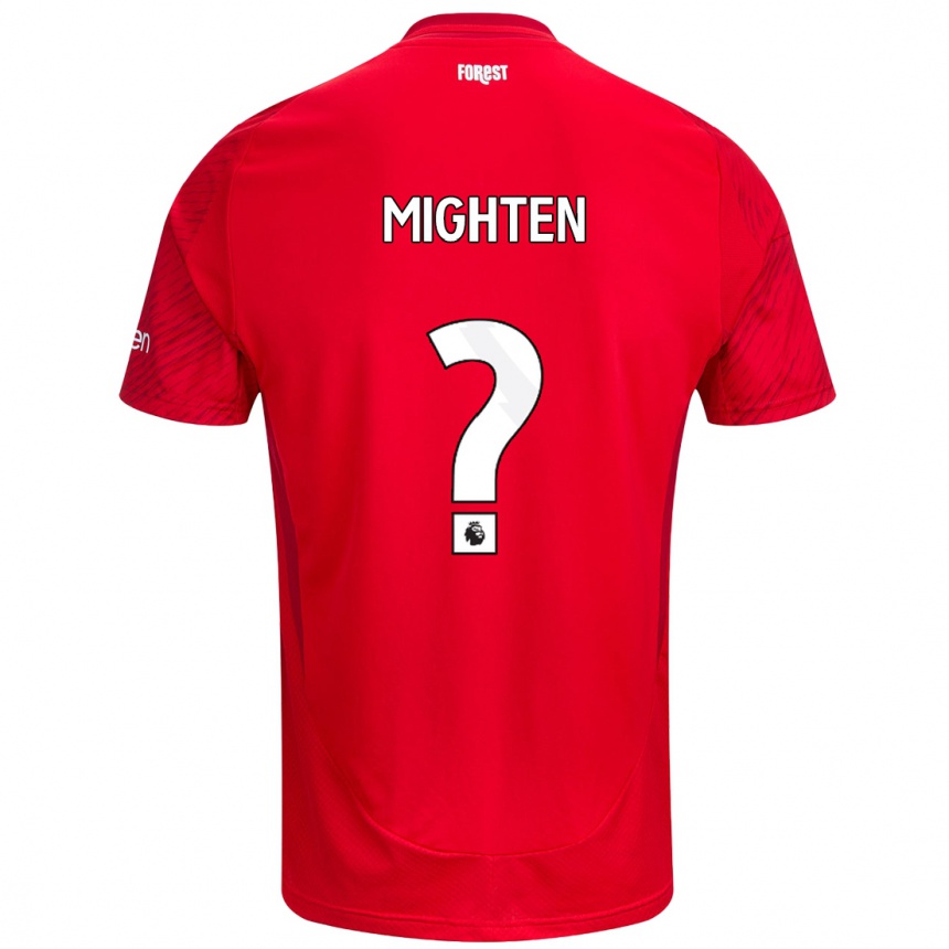 Kids Football Alex Mighten #0 Red White Home Jersey 2024/25 T-Shirt Australia