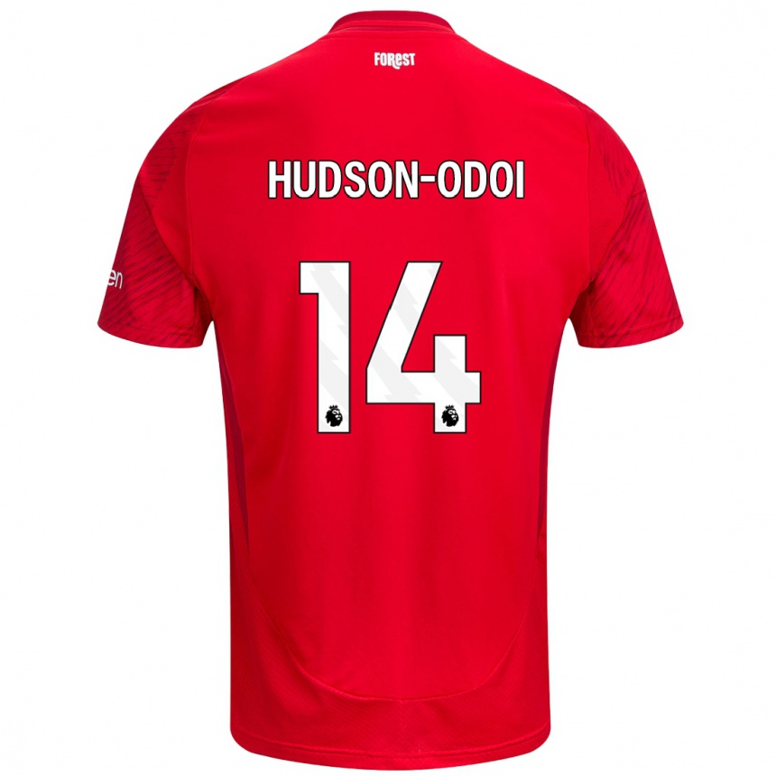 Kids Football Callum Hudson-Odoi #14 Red White Home Jersey 2024/25 T-Shirt Australia