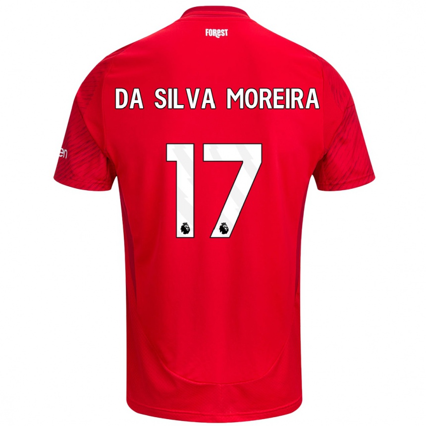 Kids Football Eric Da Silva Moreira #17 Red White Home Jersey 2024/25 T-Shirt Australia