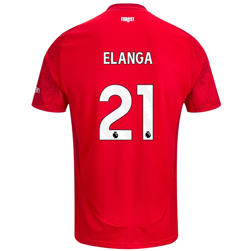 Kids Football Anthony Elanga #21 Red White Home Jersey 2024/25 T-Shirt Australia