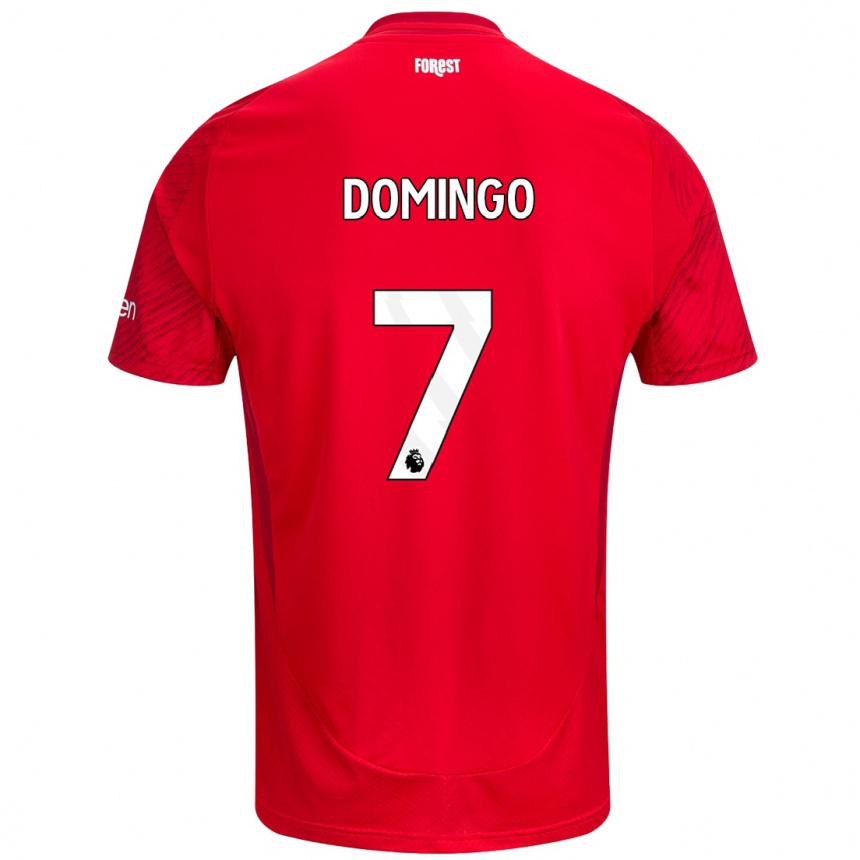 Kids Football Sophie Domingo #7 Red White Home Jersey 2024/25 T-Shirt Australia