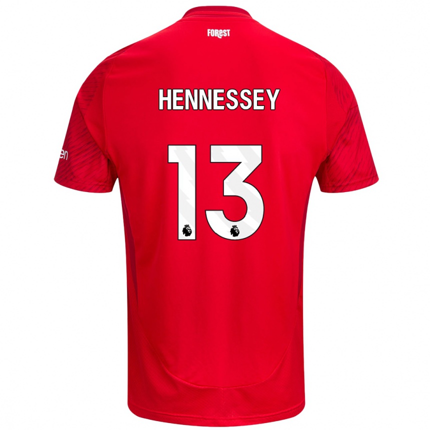 Kids Football Wayne Hennessey #13 Red White Home Jersey 2024/25 T-Shirt Australia