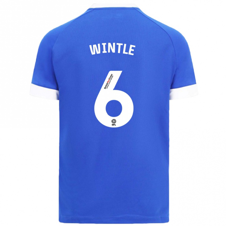 Kids Football Ryan Wintle #6 Sky Blue Home Jersey 2024/25 T-Shirt Australia