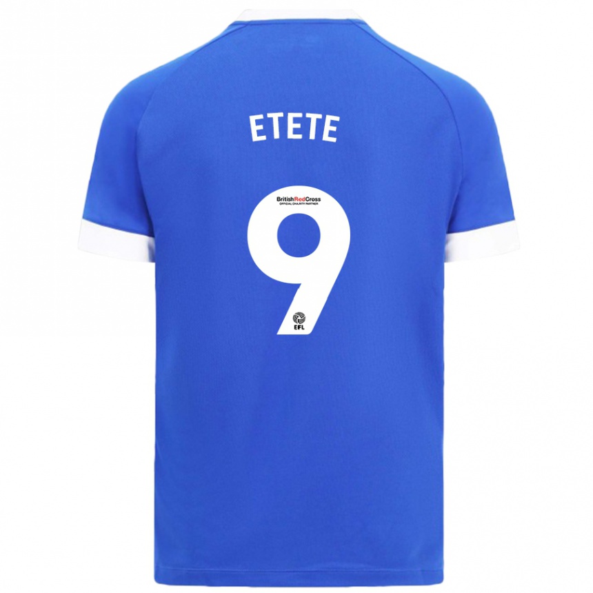 Kids Football Kion Etete #9 Sky Blue Home Jersey 2024/25 T-Shirt Australia