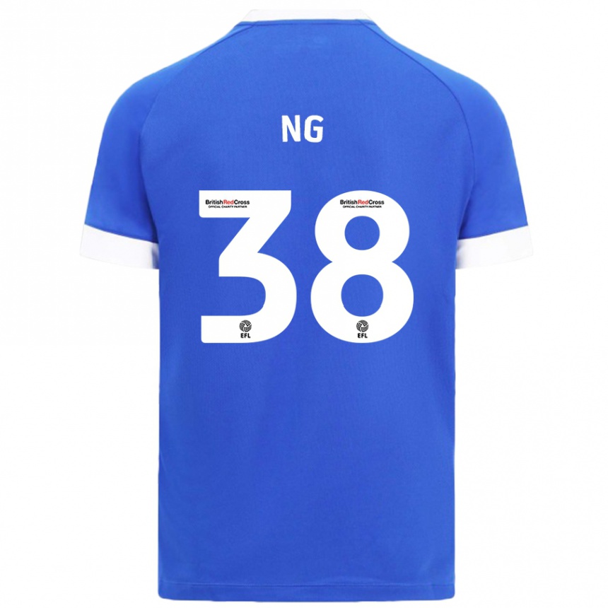 Kids Football Perry Ng #38 Sky Blue Home Jersey 2024/25 T-Shirt Australia