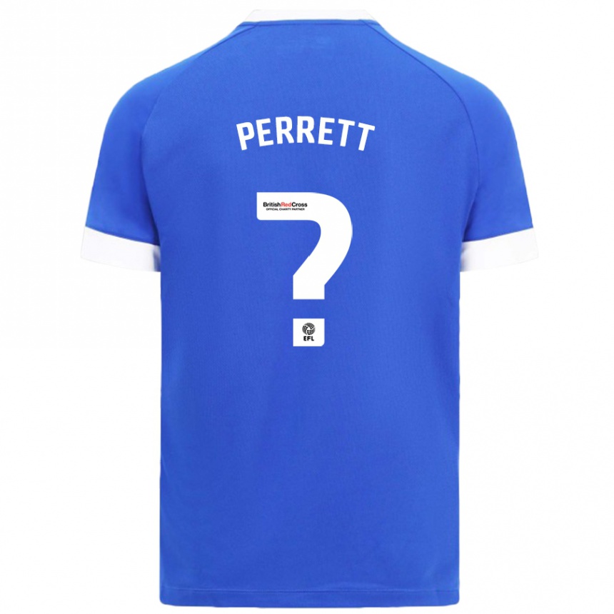 Kids Football Troy Perrett #0 Sky Blue Home Jersey 2024/25 T-Shirt Australia