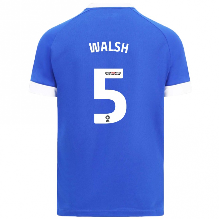 Kids Football Siobhan Walsh #5 Sky Blue Home Jersey 2024/25 T-Shirt Australia