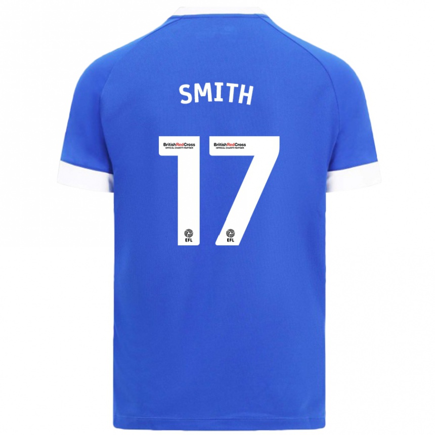 Kids Football Hollie Smith #17 Sky Blue Home Jersey 2024/25 T-Shirt Australia