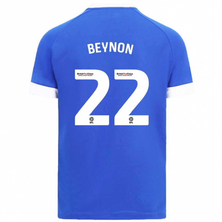 Kids Football Emma Beynon #22 Sky Blue Home Jersey 2024/25 T-Shirt Australia