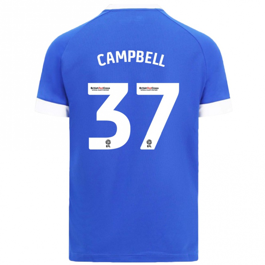 Kids Football Vontae Daley-Campbell #37 Sky Blue Home Jersey 2024/25 T-Shirt Australia