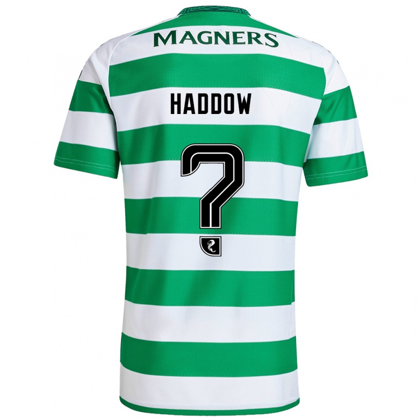 Kids Football Aiden Haddow #0 Green White Home Jersey 2024/25 T-Shirt Australia