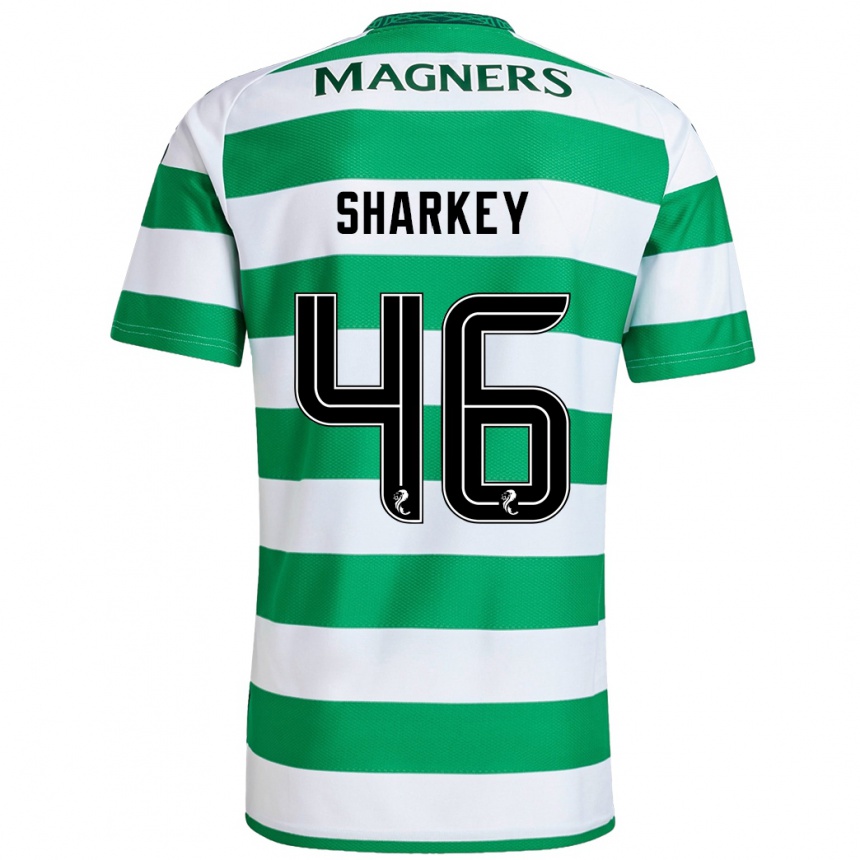 Kids Football Amy Sharkey #46 Green White Home Jersey 2024/25 T-Shirt Australia