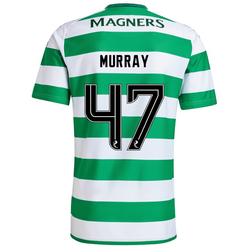 Kids Football Dane Murray #47 Green White Home Jersey 2024/25 T-Shirt Australia