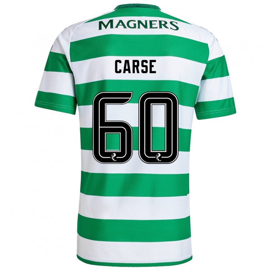 Kids Football Mackenzie Carse #60 Green White Home Jersey 2024/25 T-Shirt Australia