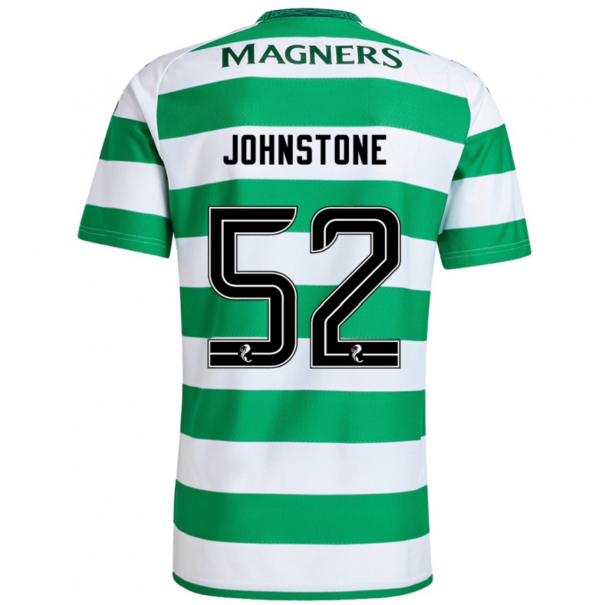 Kids Football Rachael Johnstone #52 Green White Home Jersey 2024/25 T-Shirt Australia