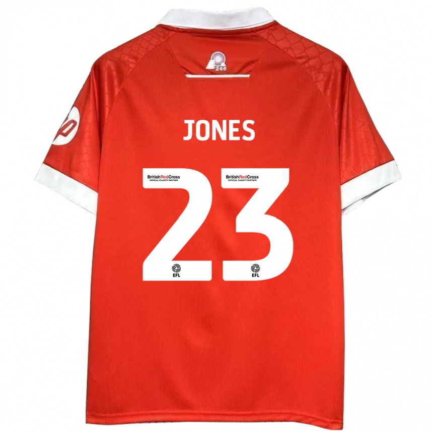 Kids Football Ruby Jones #23 Red White Home Jersey 2024/25 T-Shirt Australia