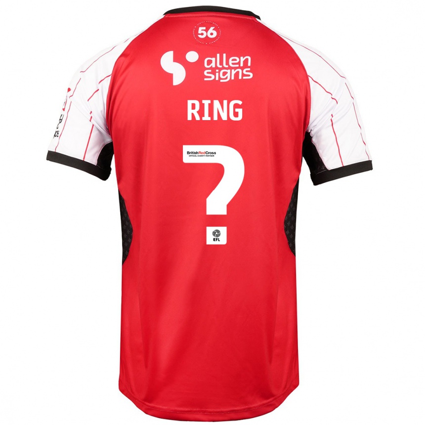 Kids Football Erik Ring #0 White Home Jersey 2024/25 T-Shirt Australia