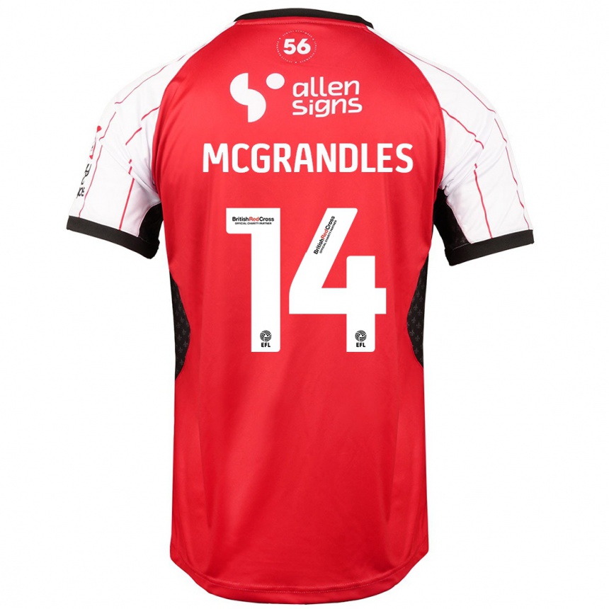 Kids Football Conor Mcgrandles #14 White Home Jersey 2024/25 T-Shirt Australia