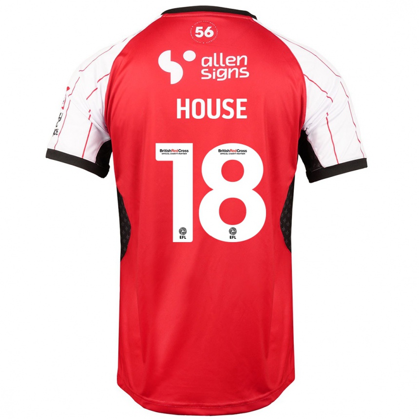 Kids Football Ben House #18 White Home Jersey 2024/25 T-Shirt Australia