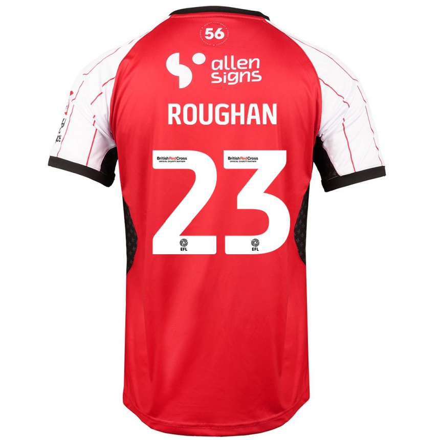 Kids Football Sean Roughan #23 White Home Jersey 2024/25 T-Shirt Australia