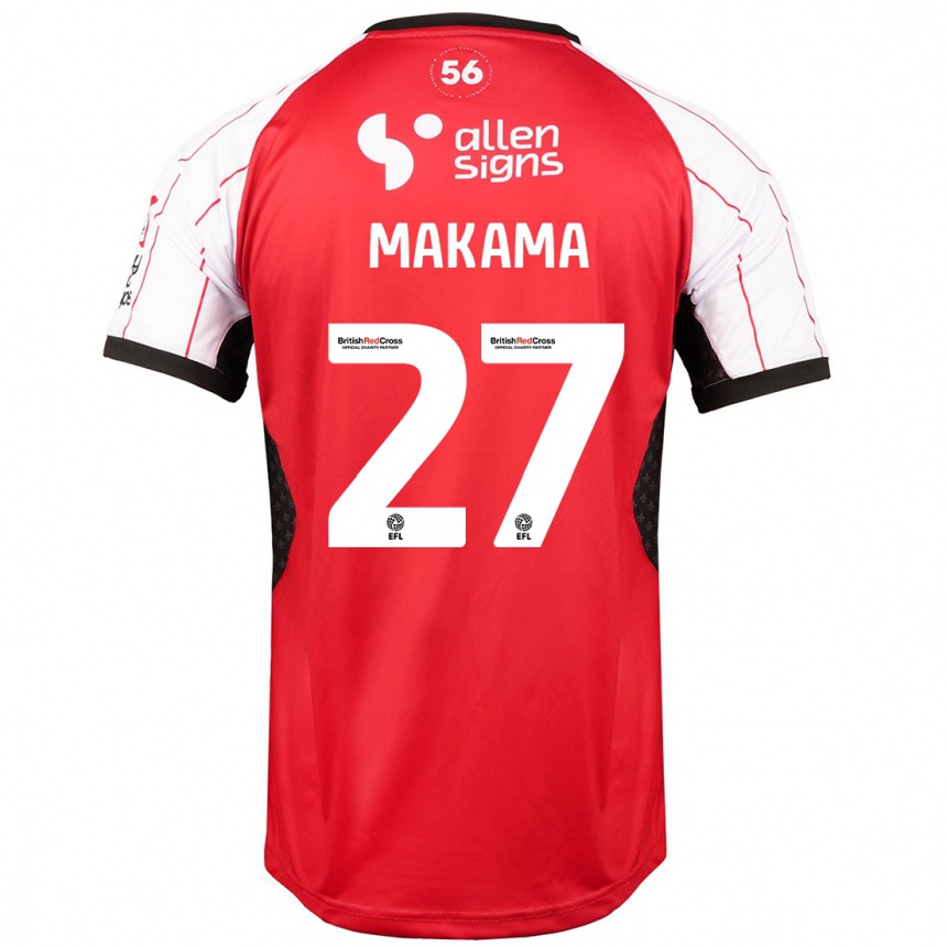 Kids Football Jovon Makama #27 White Home Jersey 2024/25 T-Shirt Australia