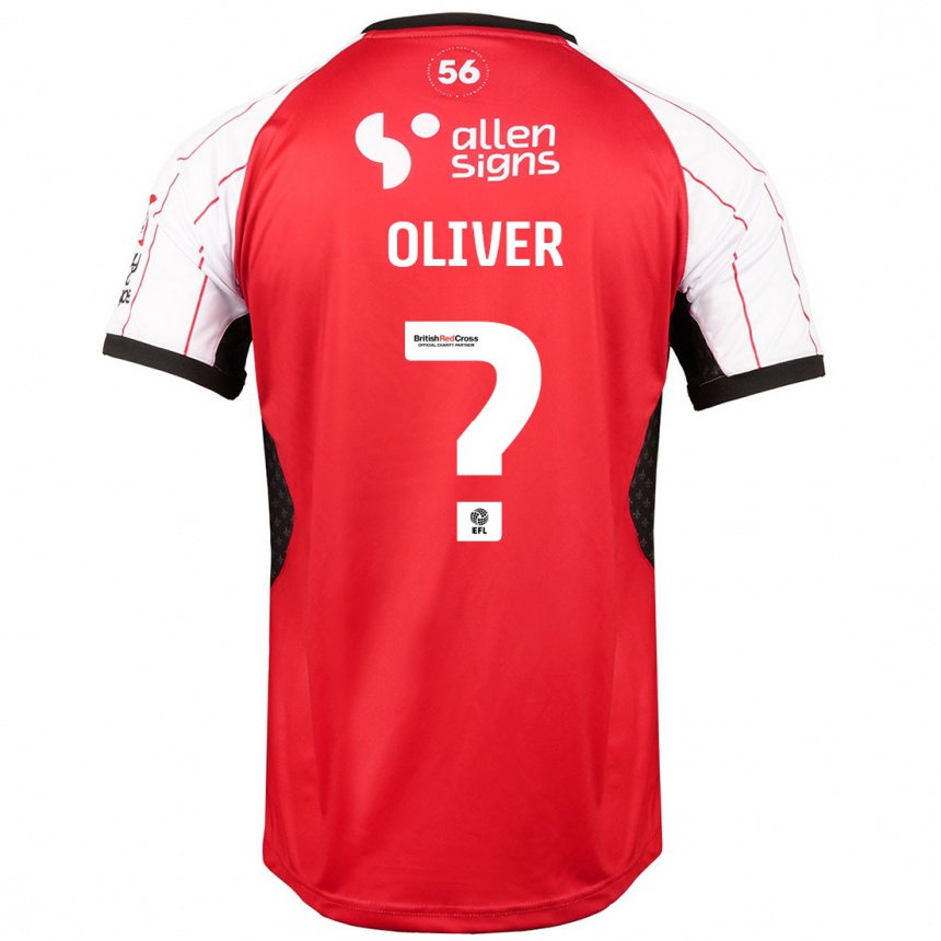 Kids Football Denny Oliver #0 White Home Jersey 2024/25 T-Shirt Australia