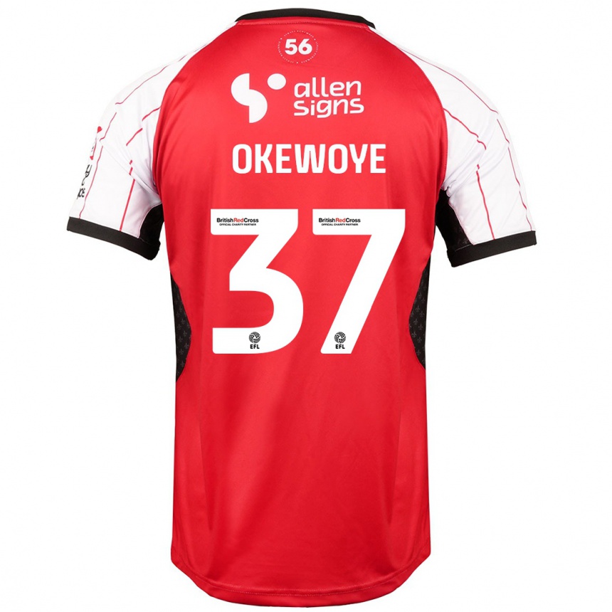 Kids Football Gbolahan Okewoye #37 White Home Jersey 2024/25 T-Shirt Australia