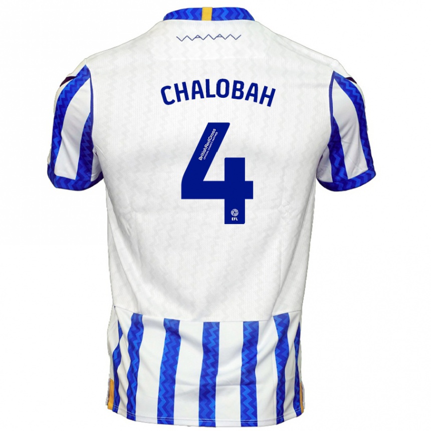 Kids Football Nathaniel Chalobah #4 Blue White Home Jersey 2024/25 T-Shirt Australia