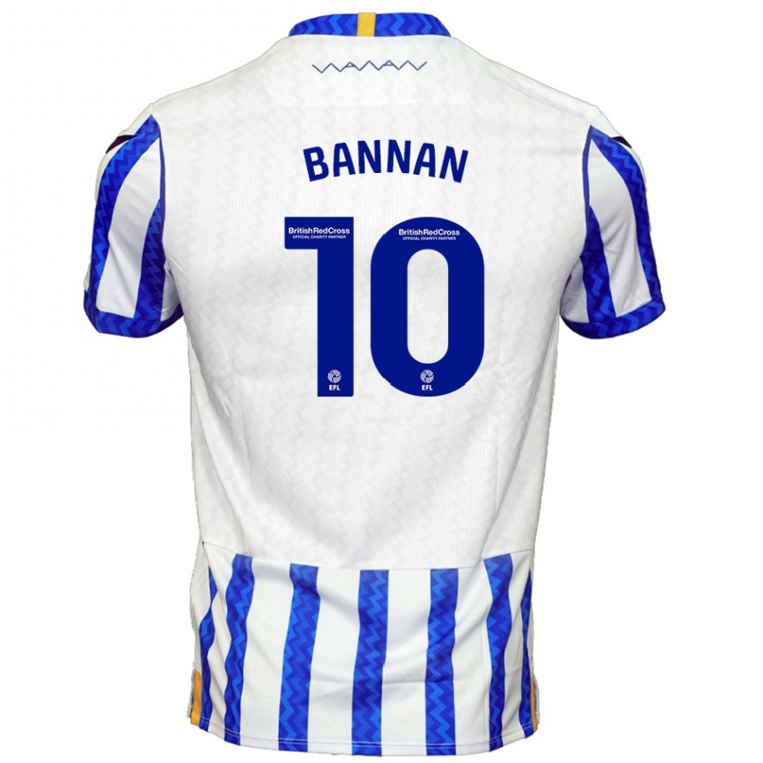 Kids Football Barry Bannan #10 Blue White Home Jersey 2024/25 T-Shirt Australia