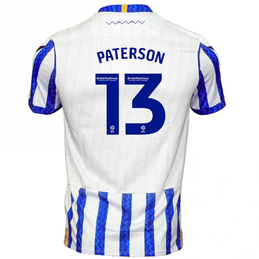 Kids Football Callum Paterson #13 Blue White Home Jersey 2024/25 T-Shirt Australia