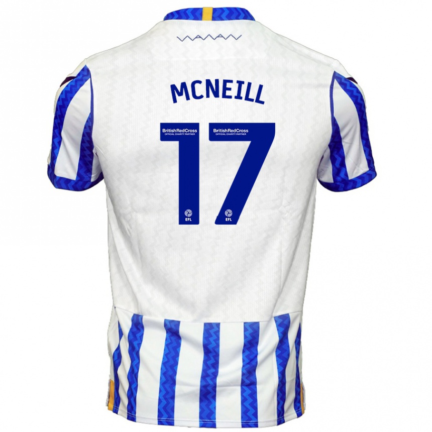 Kids Football Charlie Mcneill #17 Blue White Home Jersey 2024/25 T-Shirt Australia