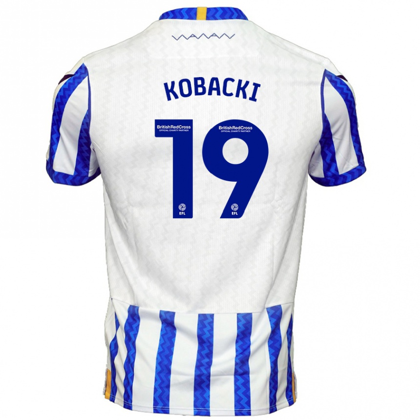 Kids Football Olaf Kobacki #19 Blue White Home Jersey 2024/25 T-Shirt Australia