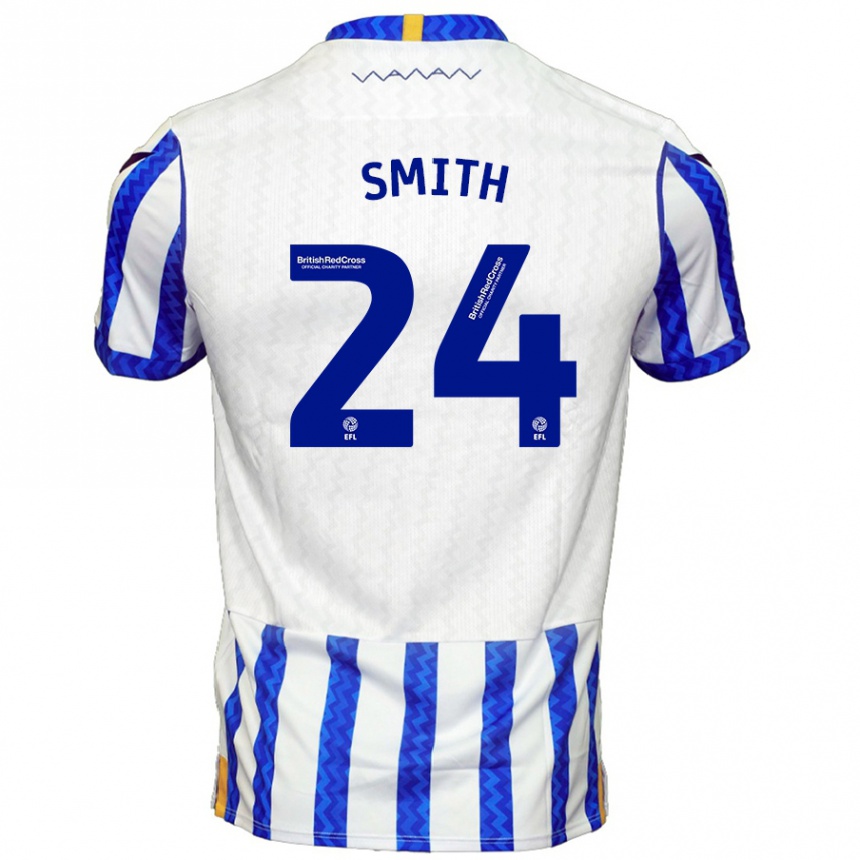 Kids Football Michael Smith #24 Blue White Home Jersey 2024/25 T-Shirt Australia