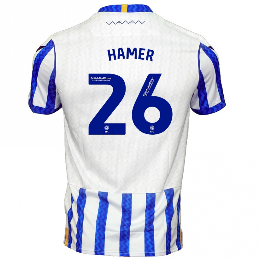 Kids Football Ben Hamer #26 Blue White Home Jersey 2024/25 T-Shirt Australia