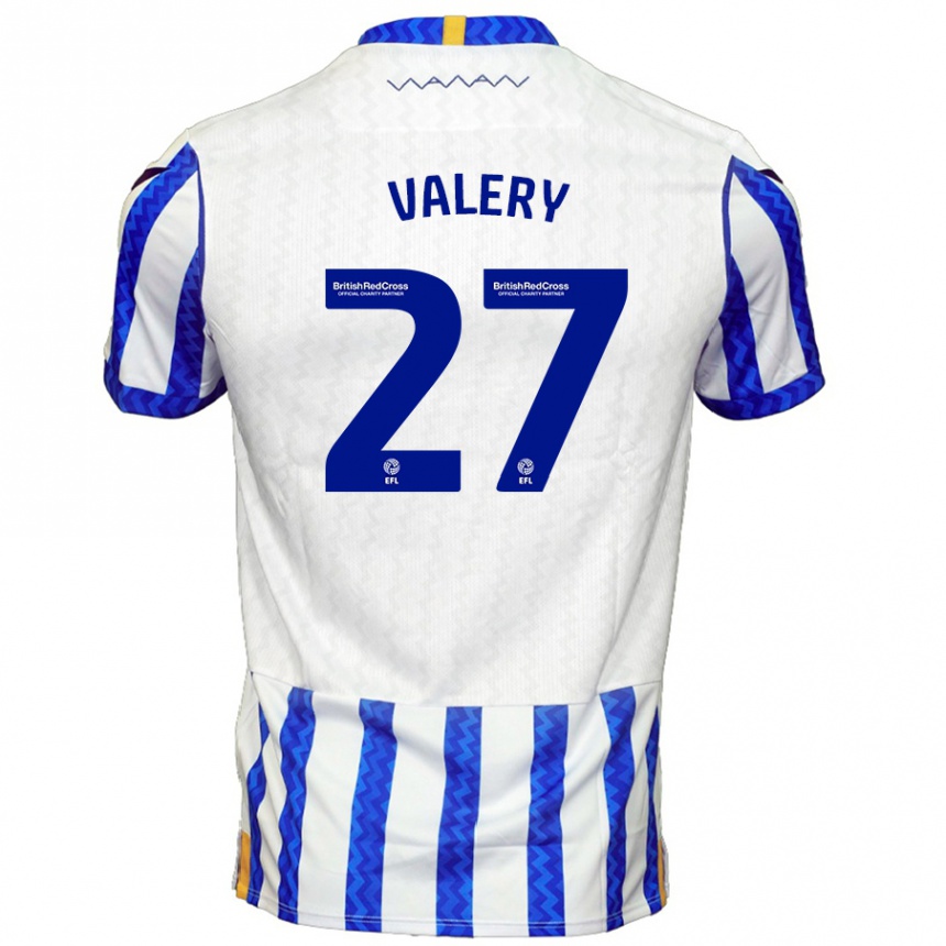 Kids Football Yan Valery #27 Blue White Home Jersey 2024/25 T-Shirt Australia