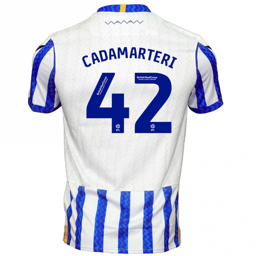 Kids Football Bailey Cadamarteri #42 Blue White Home Jersey 2024/25 T-Shirt Australia