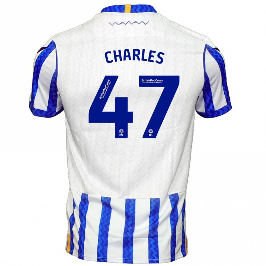 Kids Football Pierce Charles #47 Blue White Home Jersey 2024/25 T-Shirt Australia