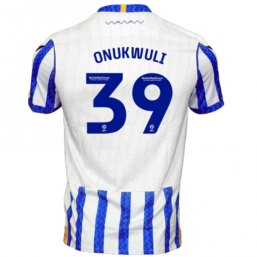 Kids Football Favour Onukwuli #39 Blue White Home Jersey 2024/25 T-Shirt Australia