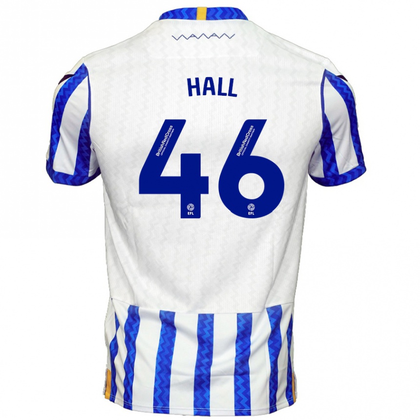 Kids Football Jack Hall #46 Blue White Home Jersey 2024/25 T-Shirt Australia