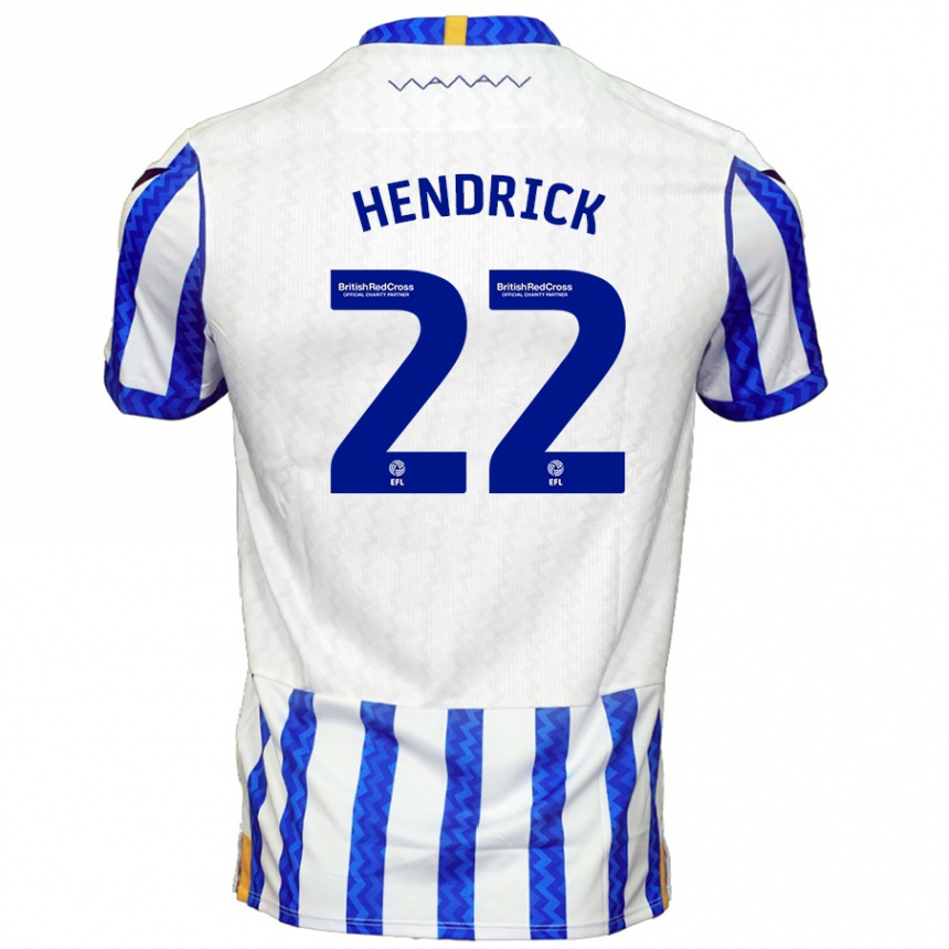 Kids Football Jeff Hendrick #22 Blue White Home Jersey 2024/25 T-Shirt Australia