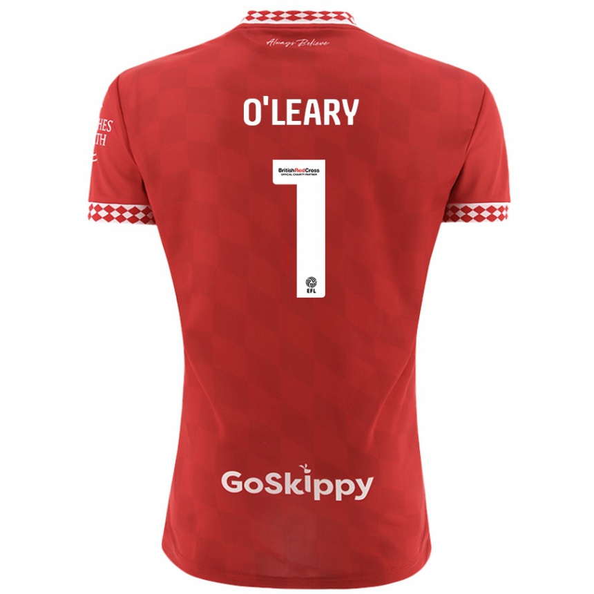 Kids Football Max O'leary #1 Red Home Jersey 2024/25 T-Shirt Australia