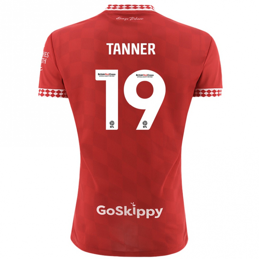 Kids Football George Tanner #19 Red Home Jersey 2024/25 T-Shirt Australia