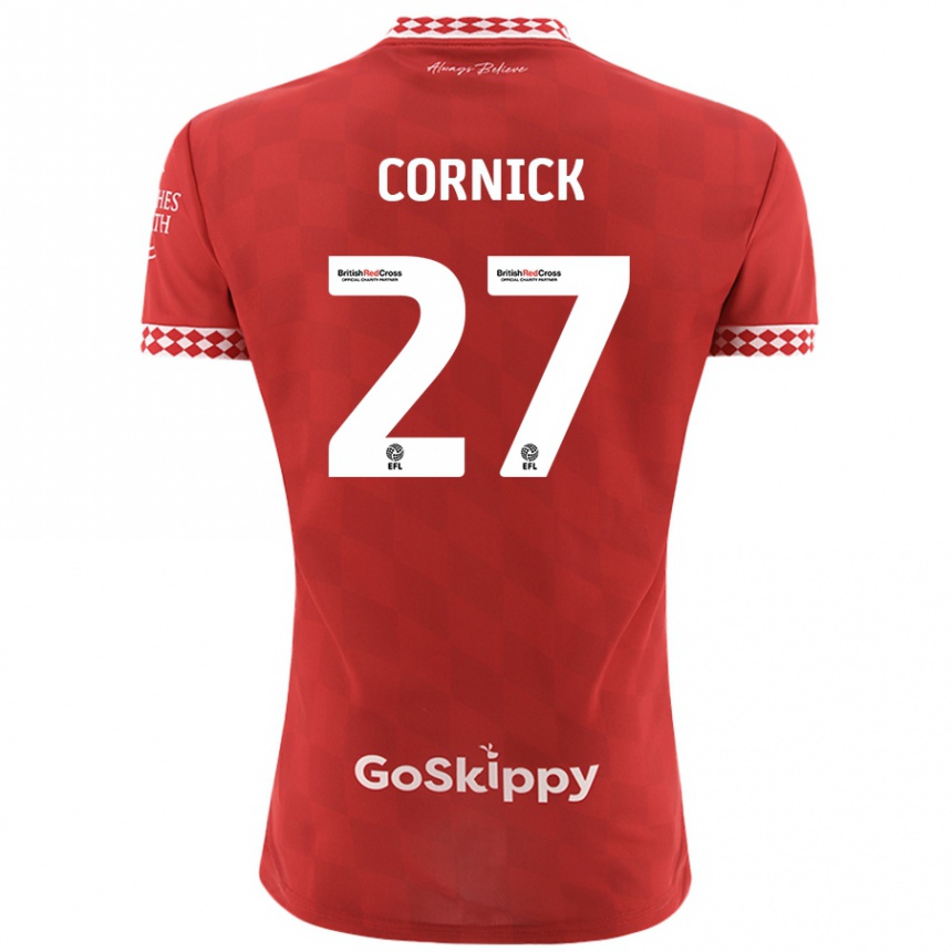 Kids Football Harry Cornick #27 Red Home Jersey 2024/25 T-Shirt Australia