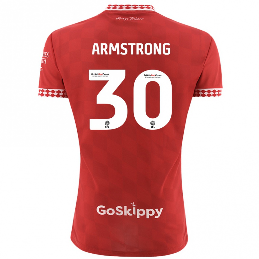 Kids Football Sinclair Armstrong #30 Red Home Jersey 2024/25 T-Shirt Australia