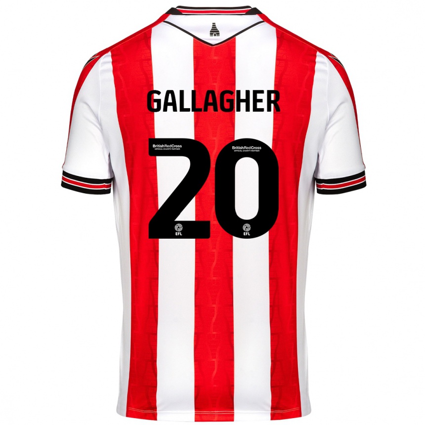 Kids Football Sam Gallagher #20 Red White Home Jersey 2024/25 T-Shirt Australia